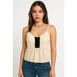 Wet Seal x Vintage Champagne Satin Babydoll Cami